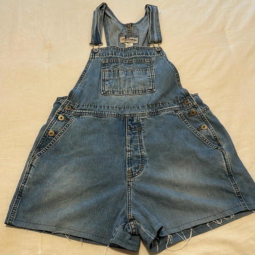 LondonJean 90s Vintage Medium Wash Overalls Size M - Picture 10 of 13